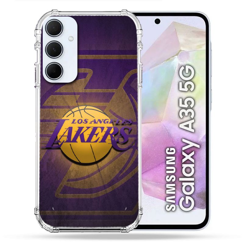 Coque Renforcée Pour Samsung Galaxy A35 5G Basket Los Angeles Lakers