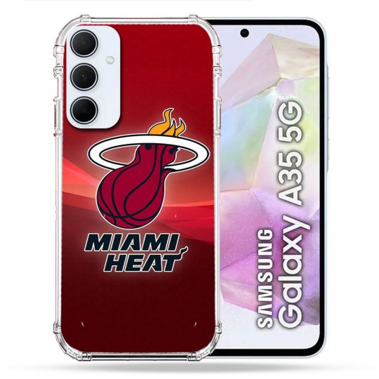 Coque Renforcée Pour Samsung Galaxy A35 5G Basket Miami Heat