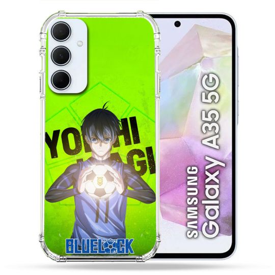 Coque Renforcée Pour Samsung Galaxy A35 5G Manga Blue Lock Yoichi Isagi