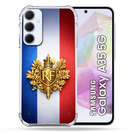 Coque Renforcée Pour Samsung Galaxy A35 5G Voyage Drapeau France