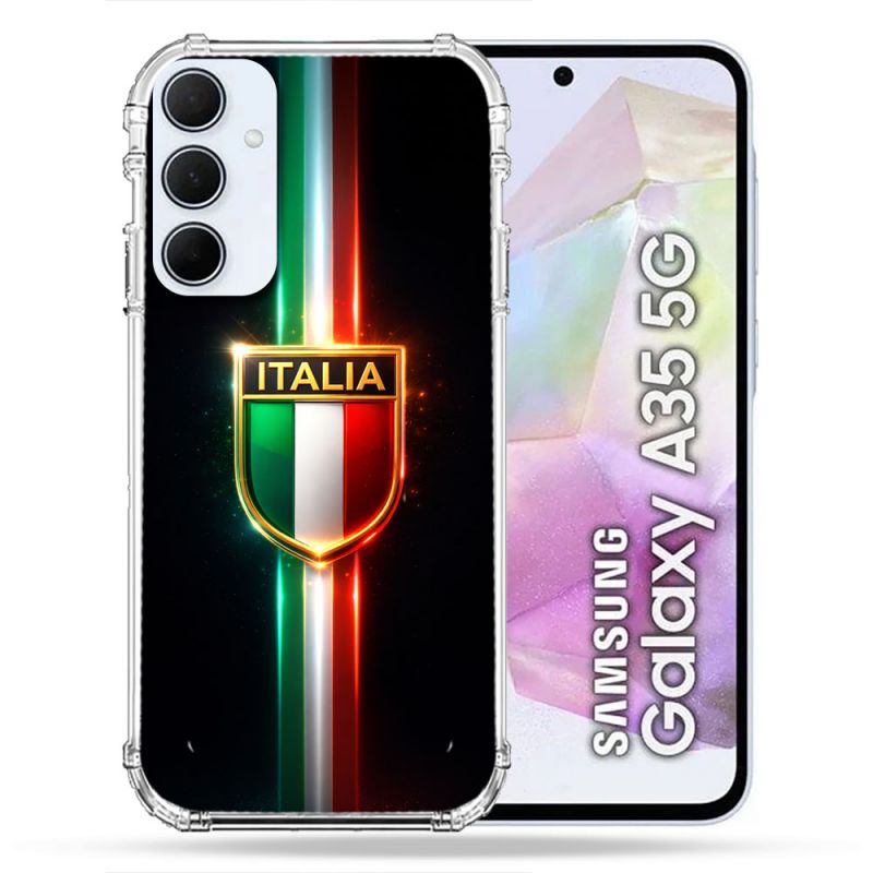 Coque Renforcée Pour Samsung Galaxy A35 5G Voyage Drapeau Italie 3 2026