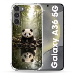 Coque Renforcée Pour Samsung Galaxy A36 5G Animal Panda Reflet