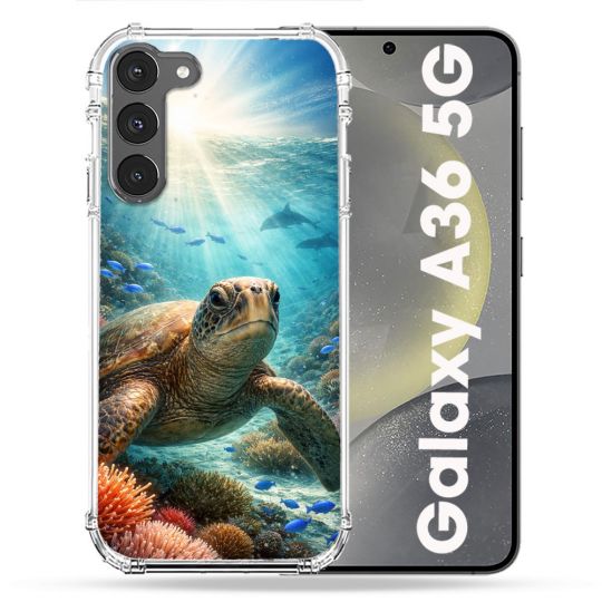 Coque Renforcée Pour Samsung Galaxy A36 5G Animal Tortue Marine