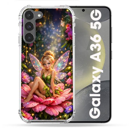 Coque Renforcée Pour Samsung Galaxy A36 5G Fantastique Fee Fleur