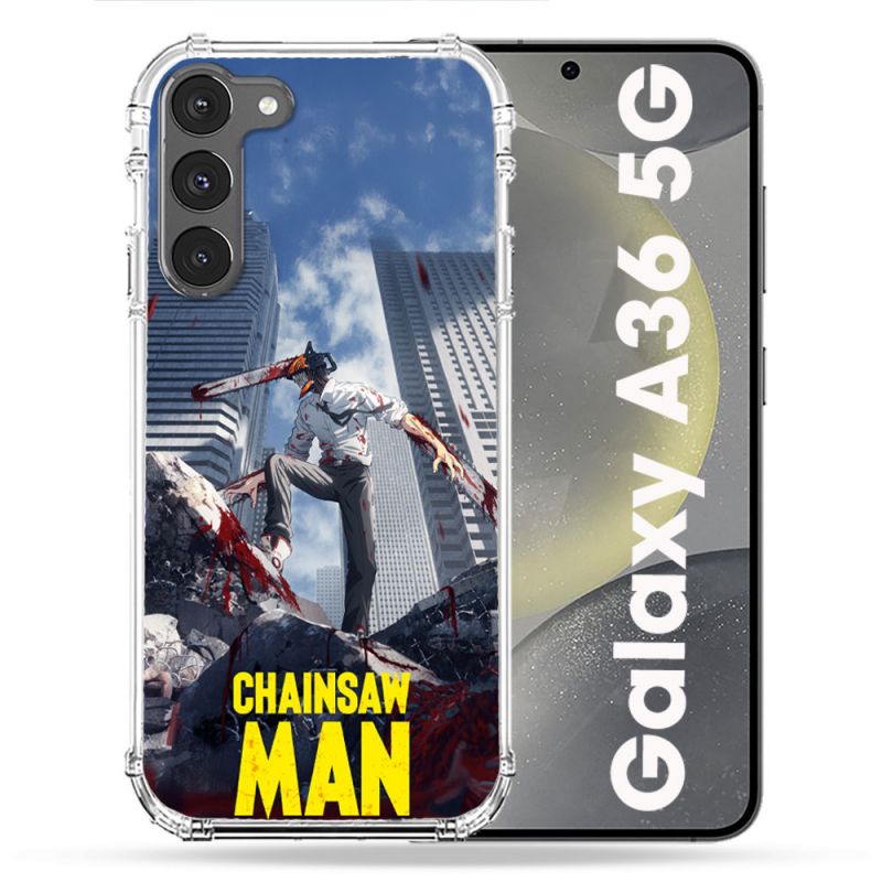 Coque Renforcée Pour Samsung Galaxy A36 5G Manga Chainsaw Man Denji