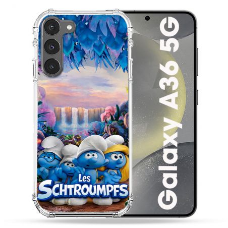 Coque Renforcée Pour Samsung Galaxy A36 5G Schtroumpfs Forêt