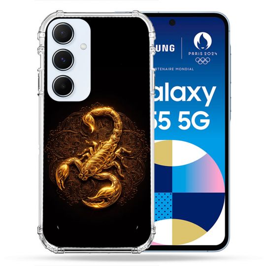 Coque Renforcée Pour Samsung Galaxy A55 5G Animal Scorpion Fresque 2026