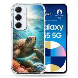 Coque Renforcée Pour Samsung Galaxy A55 5G Animal Tortue Marine