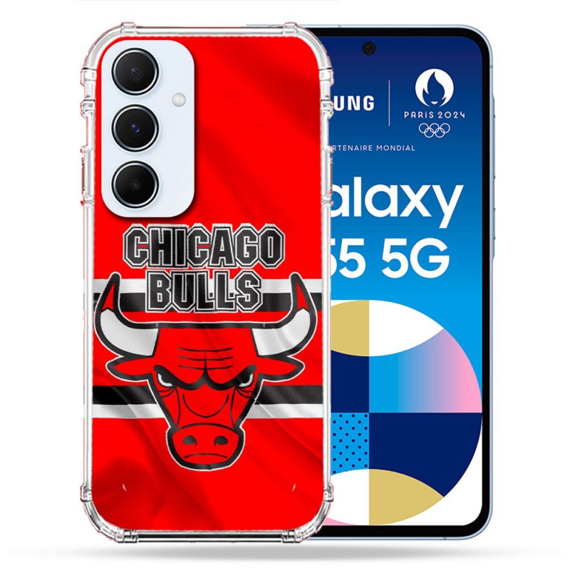 Coque Renforcée Pour Samsung Galaxy A55 5G Basket Chicago Bulls