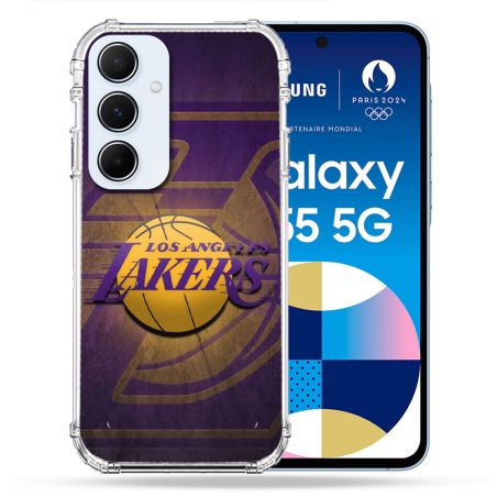 Coque Renforcée Pour Samsung Galaxy A55 5G Basket Los Angeles Lakers