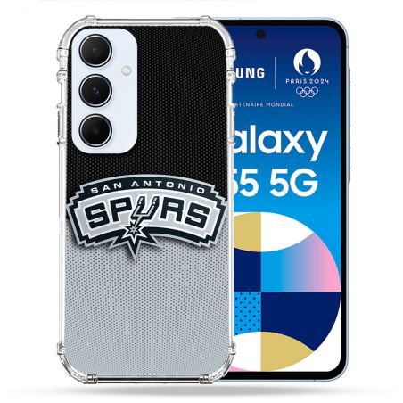 Coque Renforcée Pour Samsung Galaxy A55 5G Basket San Antonio Spurs
