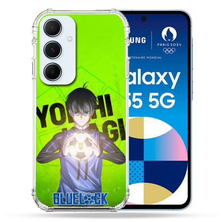 Coque Renforcée Pour Samsung Galaxy A55 5G Manga Blue Lock Yoichi Isagi