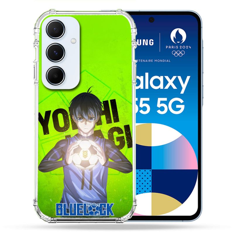 Coque Renforcée Pour Samsung Galaxy A55 5G Manga Blue Lock Yoichi Isagi