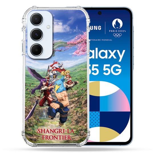 Coque Renforcée Pour Samsung Galaxy A55 5G Manga Shangri La Frontier Affiche