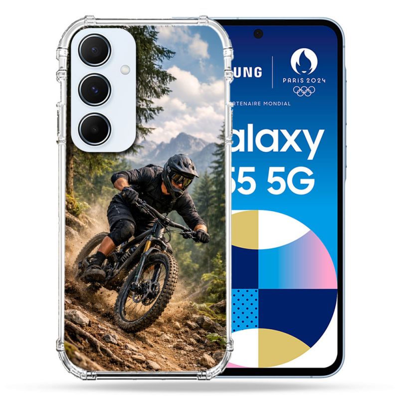 Coque Renforcée Pour Samsung Galaxy A55 5G Sport VTT Montagne