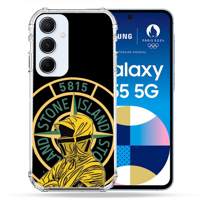 Coque Renforcée Pour Samsung Galaxy A55 5G Stone Island Color