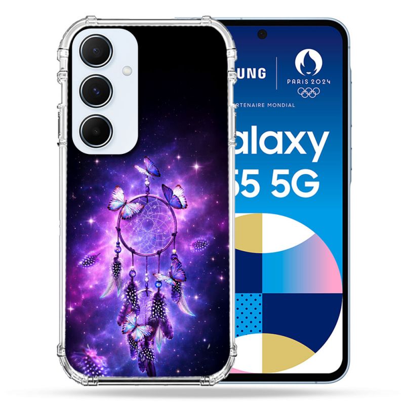 Coque Renforcée Pour Samsung Galaxy A55 5G Zen Attrape Reve Papillon 2026