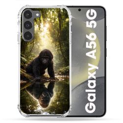Coque Renforcée Pour Samsung Galaxy A56 5G Animal Gorille Reflet