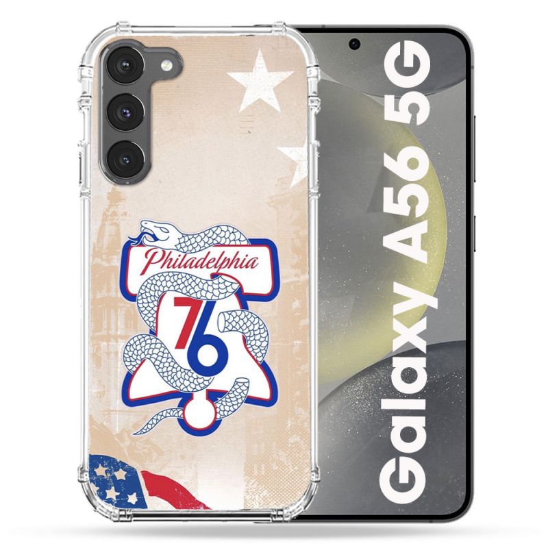 Coque Renforcée Pour Samsung Galaxy A56 5G Basket Philadelphia 76ers