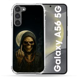 Coque Renforcée Pour Samsung Galaxy A56 5G Tete de Mort Doigt 2026