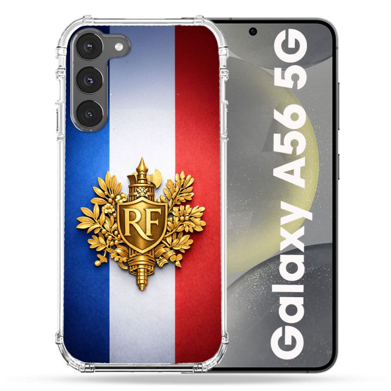 Coque Renforcée Pour Samsung Galaxy A56 5G Voyage Drapeau France