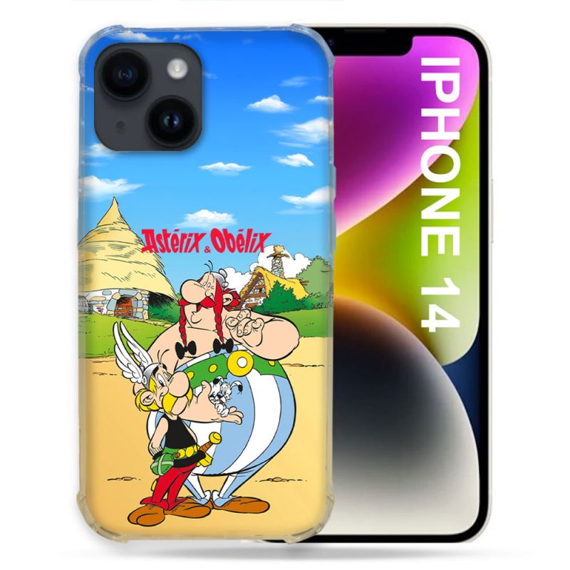 Coque Renforcée Pour Iphone 14 Astérix Obélix Color