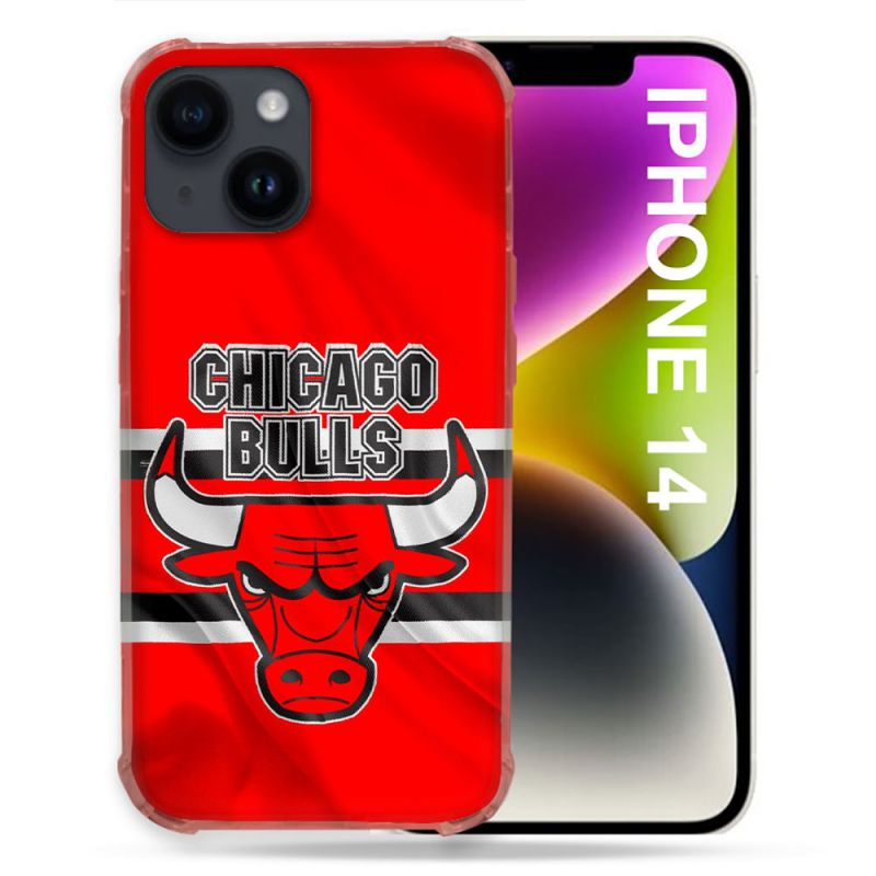 Coque Renforcée Pour Iphone 14 Basket Chicago Bulls