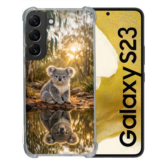 Coque Renforcée Pour Samsung Galaxy S23 Animal Koala Reflet