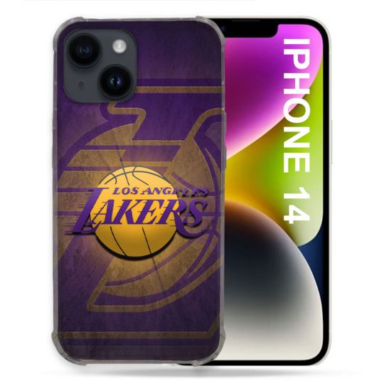 Coque Renforcée Pour Iphone 14 Basket Los Angeles Lakers