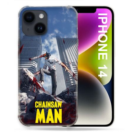 Coque Renforcée Pour Iphone 14 Manga Chainsaw Man Denji