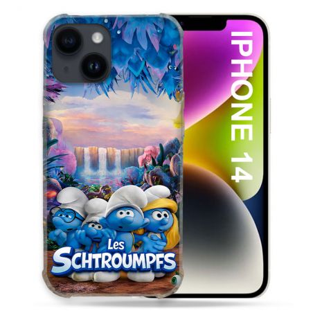 Coque Renforcée Pour Iphone 14 Schtroumpfs Forêt