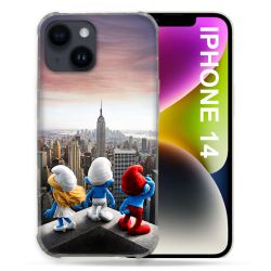 Coque Renforcée Pour Iphone 14 Schtroumpfs New York