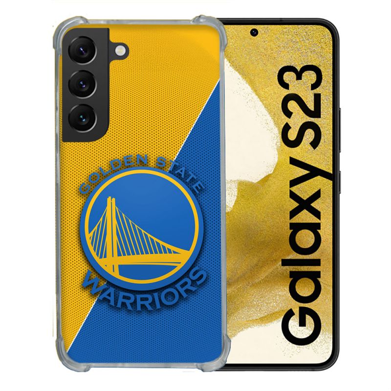 Coque Renforcée Pour Samsung Galaxy S23 Basket Golden State Warriors