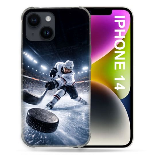 Coque Renforcée Pour Iphone 14 Sport Hockey sur Glace