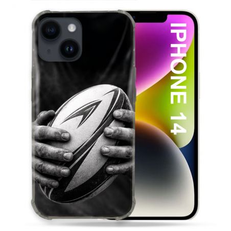 Coque Renforcée Pour Iphone 14 Sport Rugby Ballon Moderne