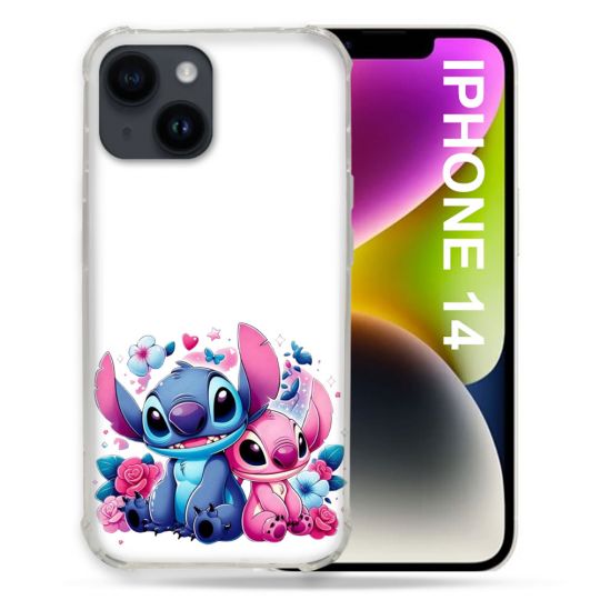 Coque Renforcée Pour Iphone 14 Stitch Love