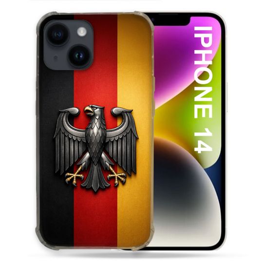 Coque Renforcée Pour Iphone 14 Voyage Drapeau Allemagne
