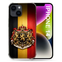 Coque Renforcée Pour Iphone 14 Voyage Drapeau Belgique