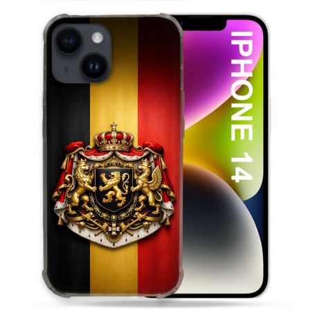 Coque Renforcée Pour Iphone 14 Voyage Drapeau Belgique