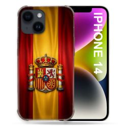Coque Renforcée Pour Iphone 14 Voyage Drapeau Espagne