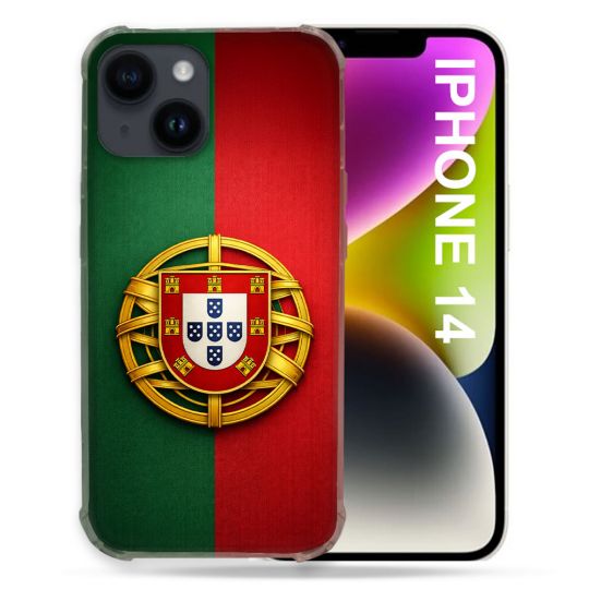Coque Renforcée Pour Iphone 14 Voyage Drapeau Portugal