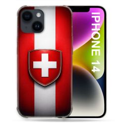 Coque Renforcée Pour Iphone 14 Voyage Drapeau Suisse