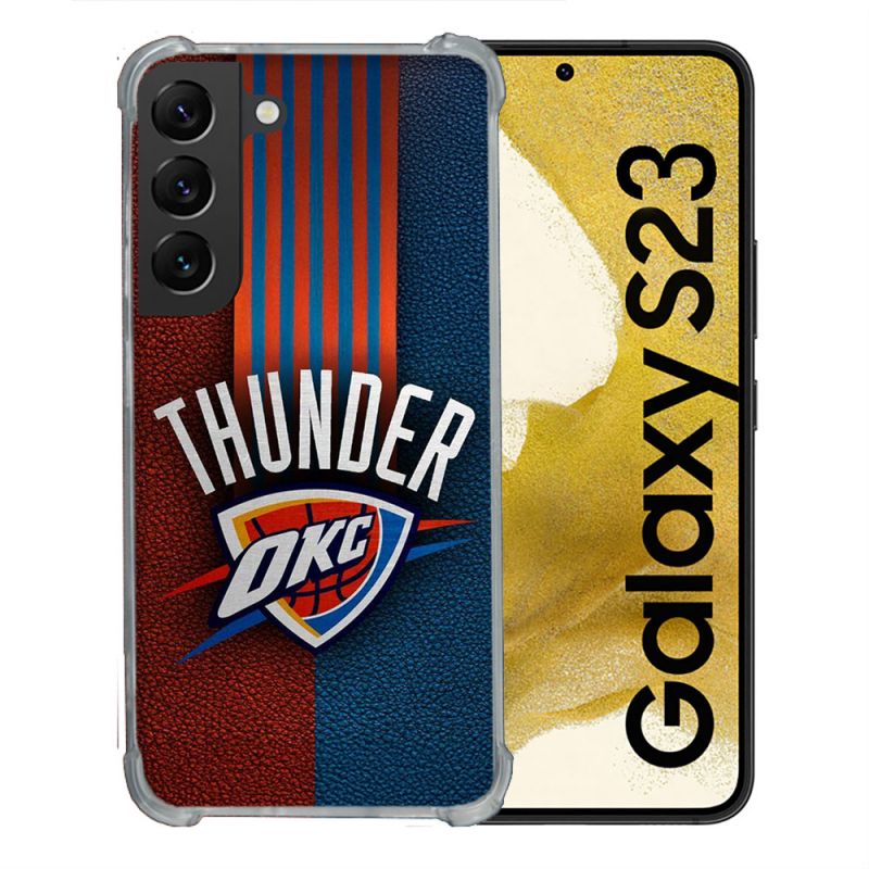 Coque Renforcée Pour Samsung Galaxy S23 Basket Oklahoma City Thunder