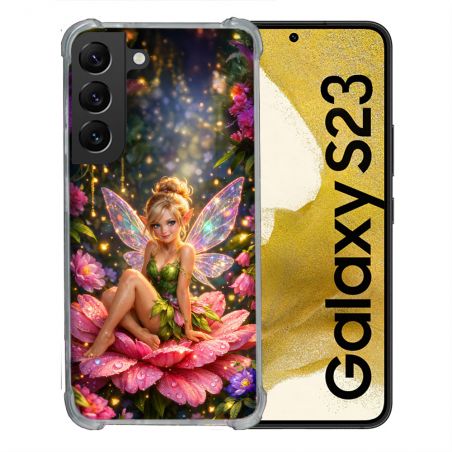 Coque Renforcée Pour Samsung Galaxy S23 Fantastique Fee Fleur
