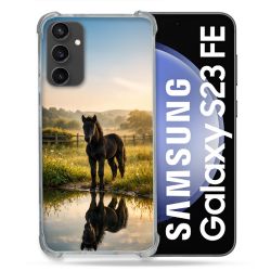 Coque Renforcée Pour Samsung Galaxy S23 FE Animal Cheval Reflet