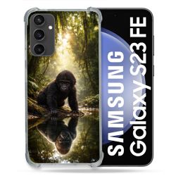 Coque Renforcée Pour Samsung Galaxy S23 FE Animal Gorille Reflet