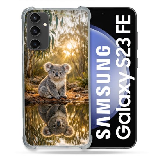 Coque Renforcée Pour Samsung Galaxy S23 FE Animal Koala Reflet