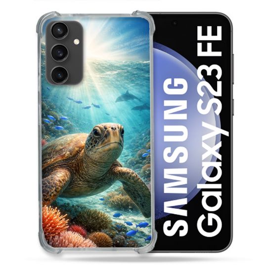 Coque Renforcée Pour Samsung Galaxy S23 FE Animal Tortue Marine