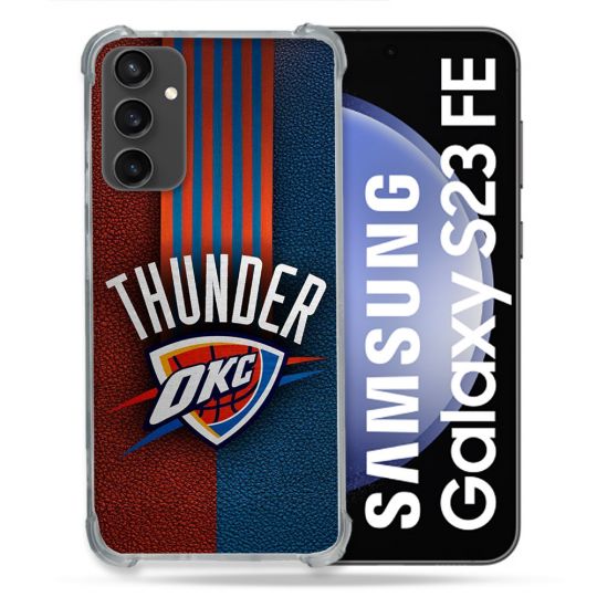 Coque Renforcée Pour Samsung Galaxy S23 FE Basket Oklahoma City Thunder
