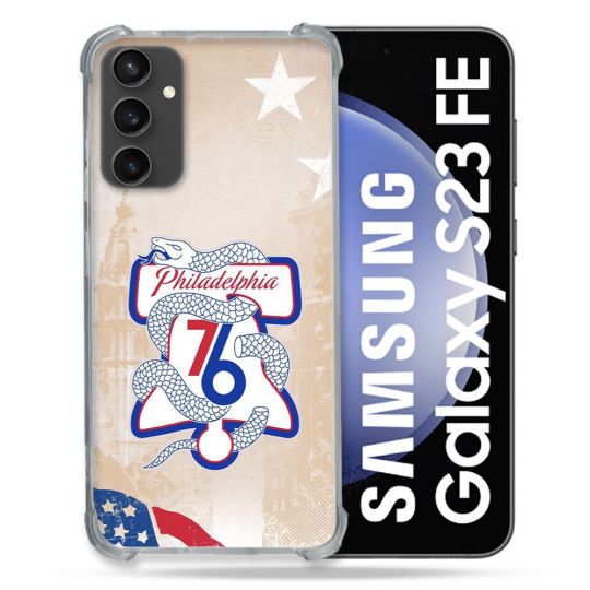 Coque Renforcée Pour Samsung Galaxy S23 FE Basket Philadelphia 76ers